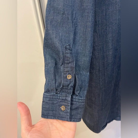 Banana Republic Chambray Shirtdress, Size 12 - Picture 5 of 7